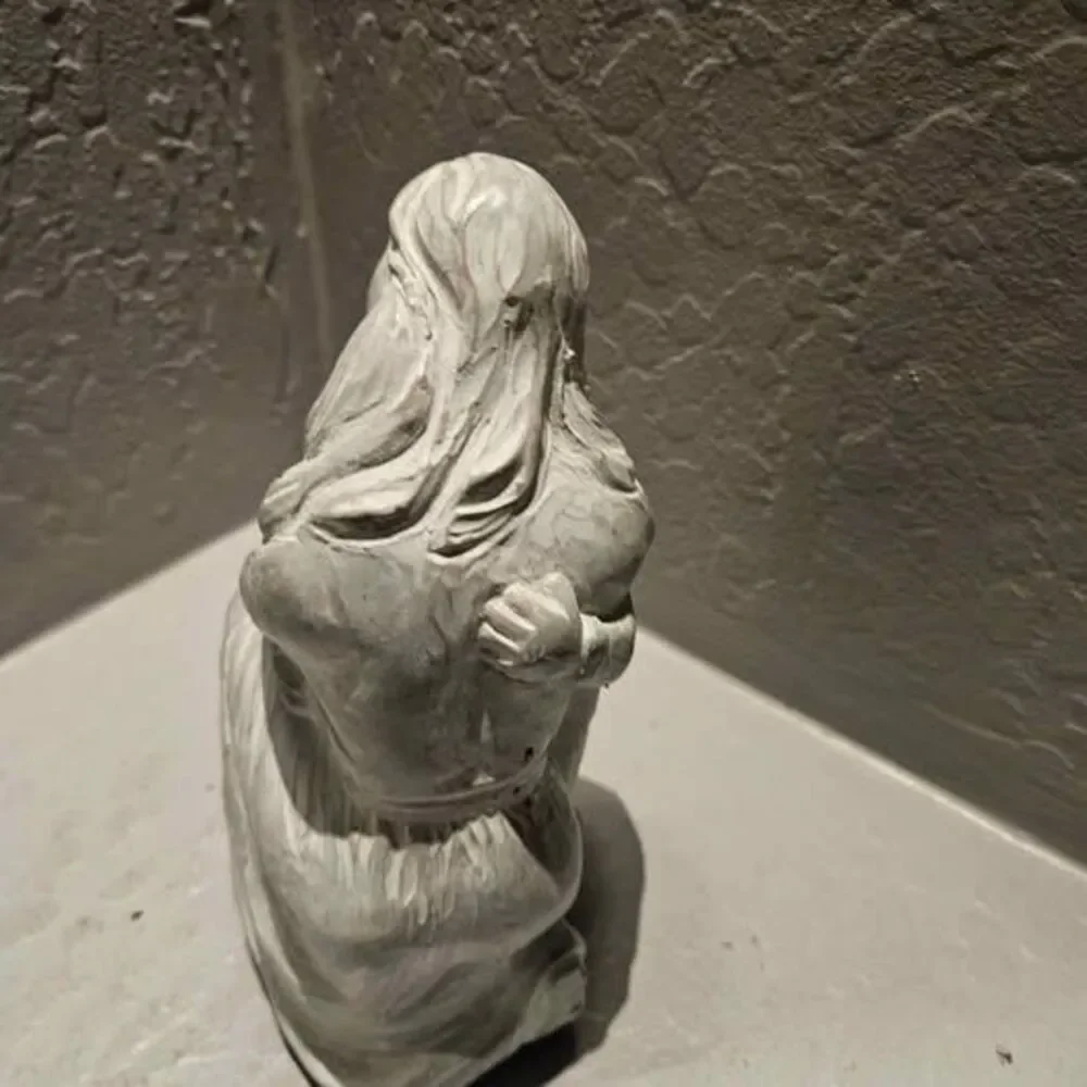 Isabel Bloom 'Comfort' Signed Mother and Child Kneeling Sculpture